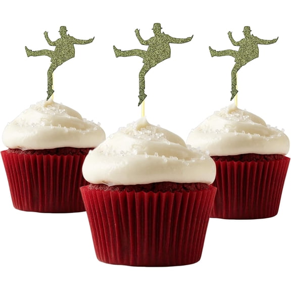 Rain dancer Cup Cake Topper dancer Glitter Card Stock 12 per Pack Cupcake studio 54 dancing machine soul train so you can