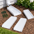 Gutter Color White Rain-gutter Downspout Splash Block 4 Pack White - Walmart.com