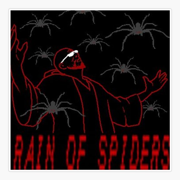 Rain oSpiders Sticker