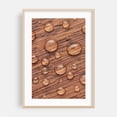 thumbnail image 1 of Rain on Walnut - Photography Water Abstract Nature Minimalist Oak Framed Wall Art Print 12 x 18 inches, 1 of 59