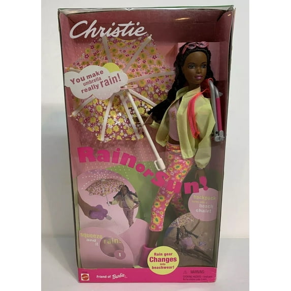 Rain or Sun Christie Friend of Barbie Doll 2000 Mattel 29180