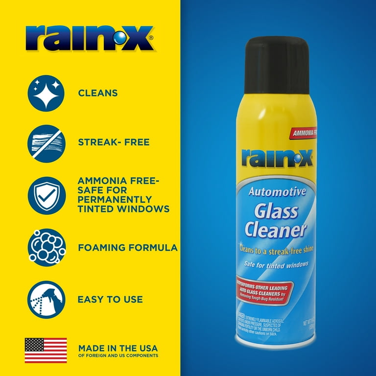 Rain-x Automotive Glass Cleaner Aerosol 19oz - 630175 - Walmart.com