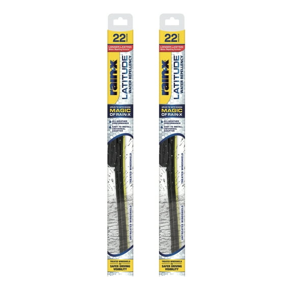 Rain-x Latitude Water Repellency Wiper Blade, 22" 2 Pack - 810165