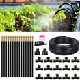 thumbnail image 1 of RainPoint 50FT Drip Irrigation System, 15PCS 360° Brass Nozzles Garden Watering Kit for Greenhouse Lawn Raised Beds, 1 of 8