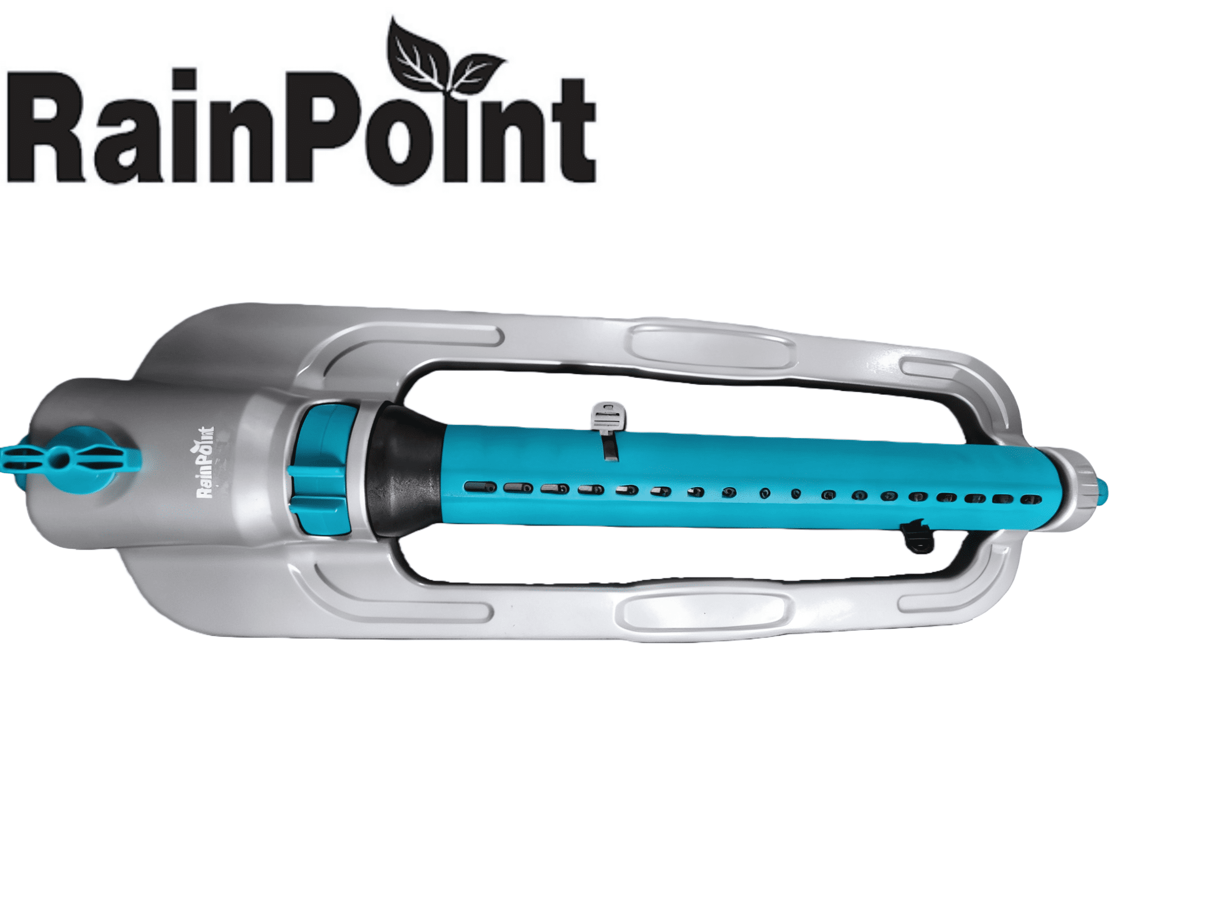 RainPoint Oscillating Garden Sprinkler with Portable Handle - Adjustable Coverage Lawn Irrigation Tool for Yard, Garden & Outdoor Watering