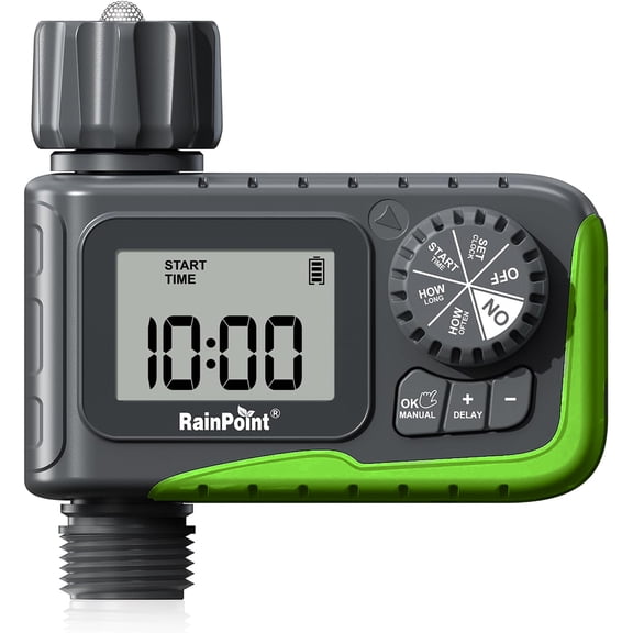 RainPoint Programmable Sprinkler Timer, 1 Outlet Digital Irrigation for Yard Lawn Garden