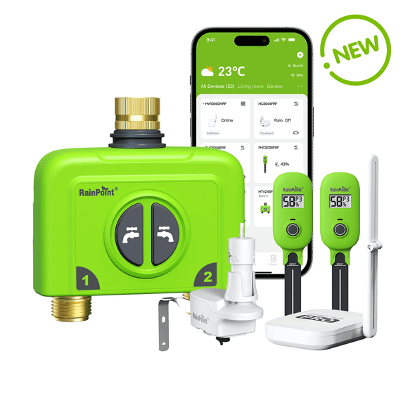 RainPoint Smart Home Irrigation System The First All-in-One for Effortless,Sustainable Watering