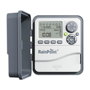 RainPoint Sprinkler Timer 12 Zone for Garden Automatic water irrigation System Supports independent zone programming, with rain delay and seasonal adjustment functions.
