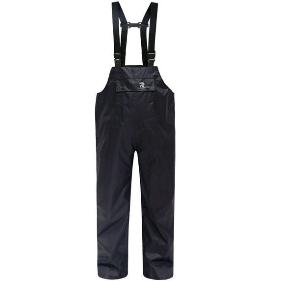 RainRider Rain Bib Pants for Men Women 150D Oxford Safety Trousers Heavy Duty Waterproof Work Pants Rip-Stop Overalls