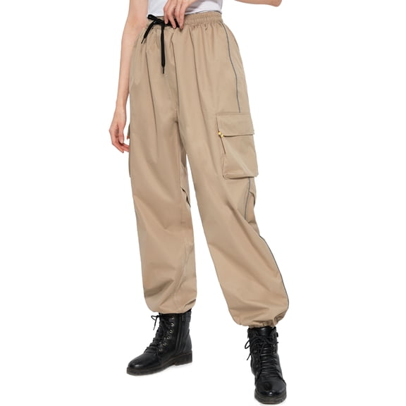 RainRider Rain Pants Waterproof Men Women Lightweight Rain Over Trousers Cargo Hiking Pants for Golf Riding Fishing(Khaki, XXX-Large)