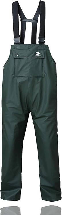RainRider Rain Pants for Men Women Waterproof Rain Gear Bib Overalls Trousers for Fishing Hunting(Dark Green,Medium)