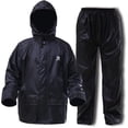 thumbnail image 1 of RainRider Rain Suits for Men Women Waterproof Lightweight Rain Gear Jacket Coat with Pants Workwear (Black,Small), 1 of 7