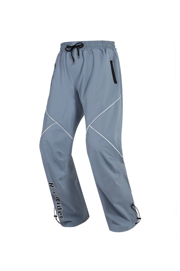 Waterproof Rain Pants for Men Women Windproof Over Pants Lightweight Rain Gear for Golf Outdoor Fishing(Pearl Blue, XX-Large)