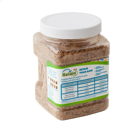 RainSoil Retain Your Rain Water Holding Polymer Crystal Fertilizer, 22 oz