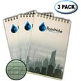 thumbnail image 1 of RainWrite Waterproof Notepad for All Weather, Yellow Graph Pages, Spiral Notebook 4" x 6" (3 Pack), 1 of 6