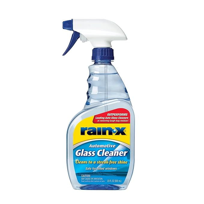 RainX Automative Glass Cleaner, Safe for Tinted Windows, 23 Oz, 6 Pack