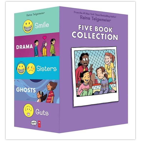 Raina Telgemeier Collection Box Set by Raina Telgemeier 2021 Product Bundle New