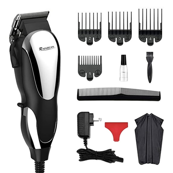 Rainbean Professional Corded Hair And Beard Clipping And Trimming Kit