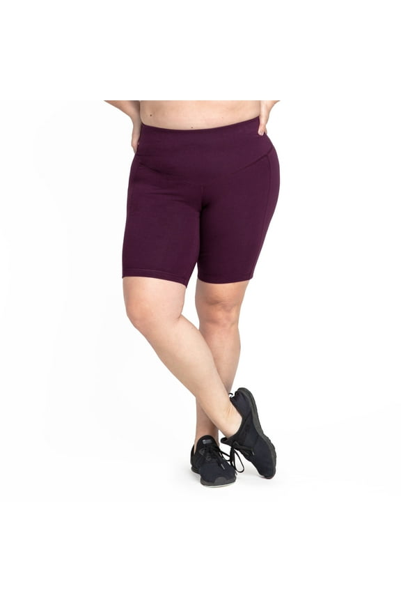 Basic Compression Bike Short, Women's Plus Plum 18/20