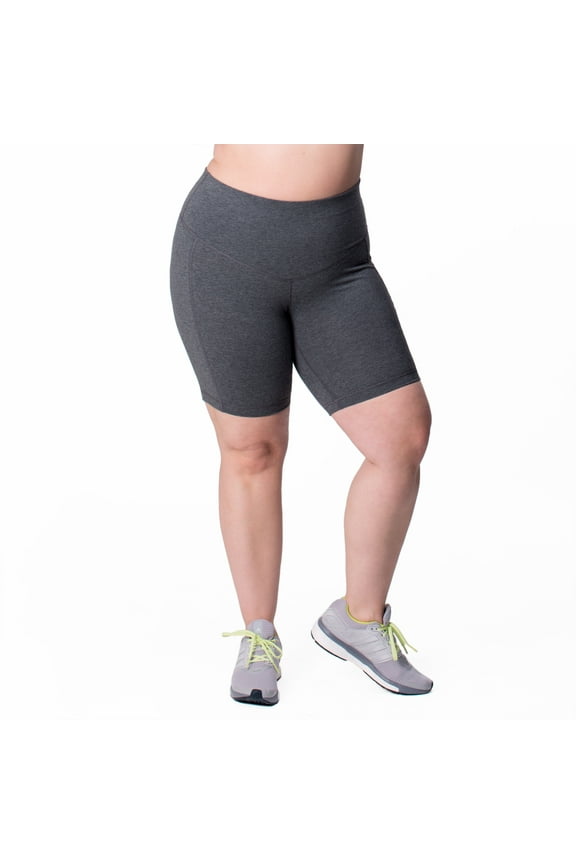 Basic Compression Bike Short, Women's Plus Gray 22/24