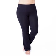 Rainbeau Curves Basic Compression Bootcut Pant, Women's Plus Black 14/16