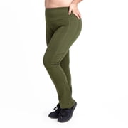 Rainbeau Curves Basic Compression Bootcut Pant, Women's Plus Deep Moss 22/24