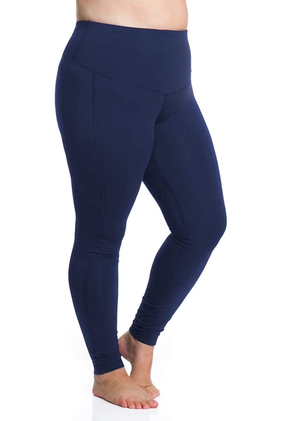 Basic Compression Legging, Women's Plus Navy 26/28