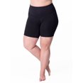 thumbnail image 1 of Rainbeau Curves Basic Compression Bike Short, Women's Plus Black 14/16, 1 of 4