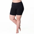 thumbnail image 1 of Rainbeau Curves Basic Compression Bike Short, Women's Plus Black 18/20, 1 of 6