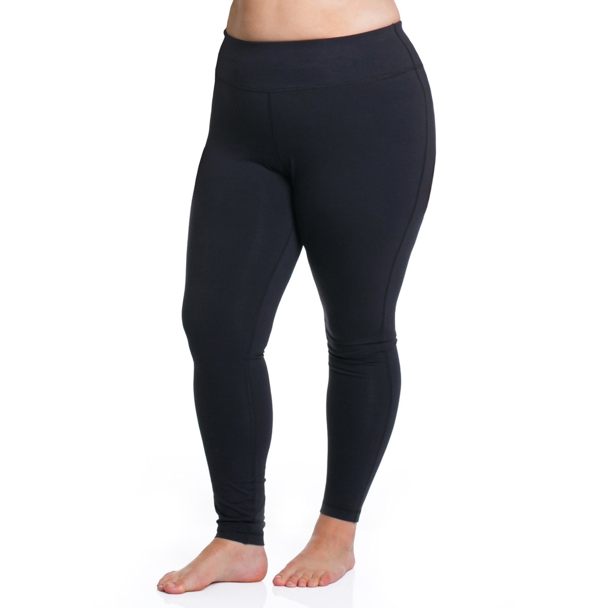 Rainbeau Curves Active Sport Legging, Women's Plus, Black 26/28