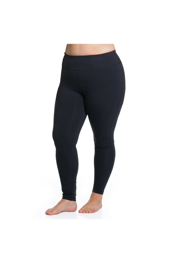 Active Sport Legging, Women's Plus, Black 26/28