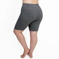 thumbnail image 1 of Rainbeau Curves Women's Plus Bicycle Shorts, Grey 14/16, 1 of 2