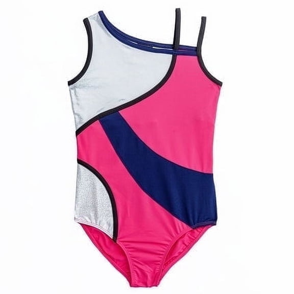 Rainbeau Moves Girls Dance & Gymnastics Color block Activewear Tank Leotard, Size XS-XL