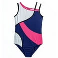 thumbnail image 1 of Rainbeau Moves Girls Dance & Gymnastics Color block Activewear Tank Leotard, Size XS-XL, 1 of 5