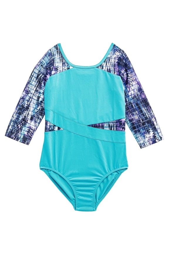 Girl's Dance & Gymnastics 3/4 Sleeve Leotard