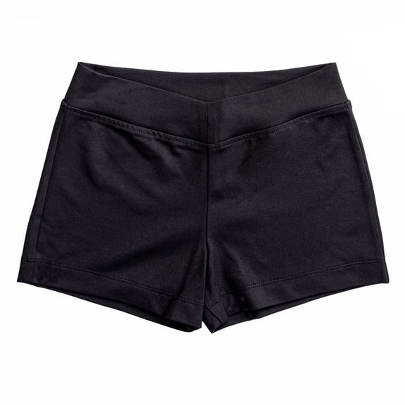 Rainbeau Moves Girls Dance & Gymnastics Basic Nylon Dance Bike Activewear Shorts, Black XS-XL