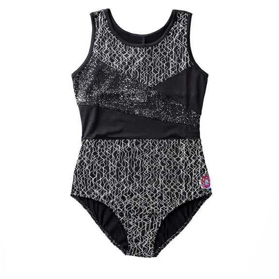 Rainbeau Moves Girls Dance & Gymnastics Foiled Tank Leotard, XXS-XL