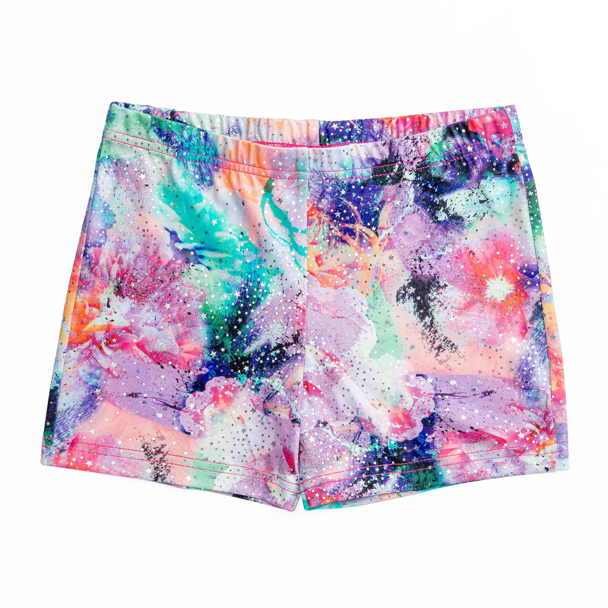 Rainbeau Moves Painted Floral Printed Short Walmart