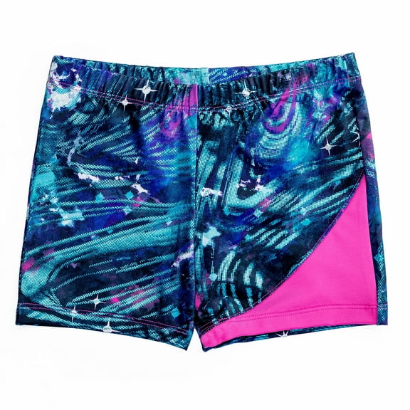 Rainbeau Moves Girls Dance & Gymnastics Printed 2” Bike Short, XS-XL