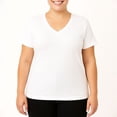 thumbnail image 1 of Rainbeau Women's Plus V-Neck Tee, 1 of 2