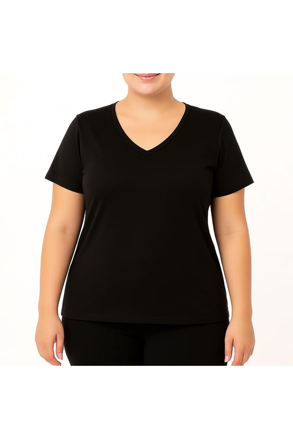 Rainbeau Women's Plus V-Neck Tee