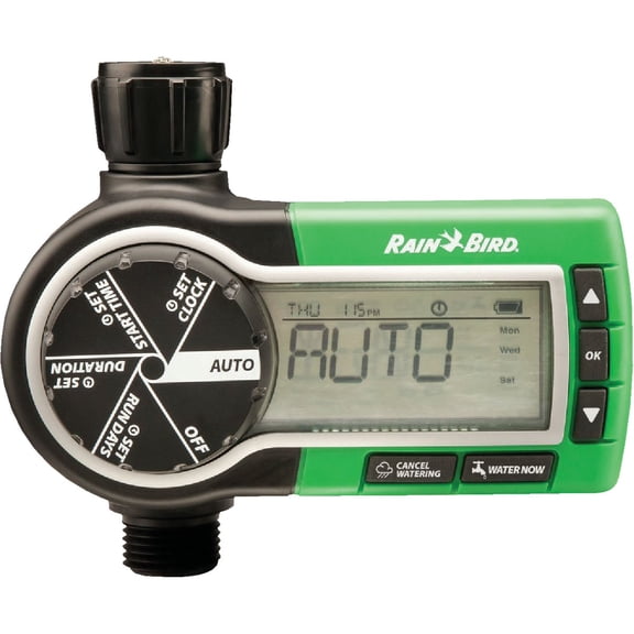 Rain Bird 1ZEHTMR Professional Grade Electronic Digital Hose End Timer/Controller, One Zone/Station, Battery Operated