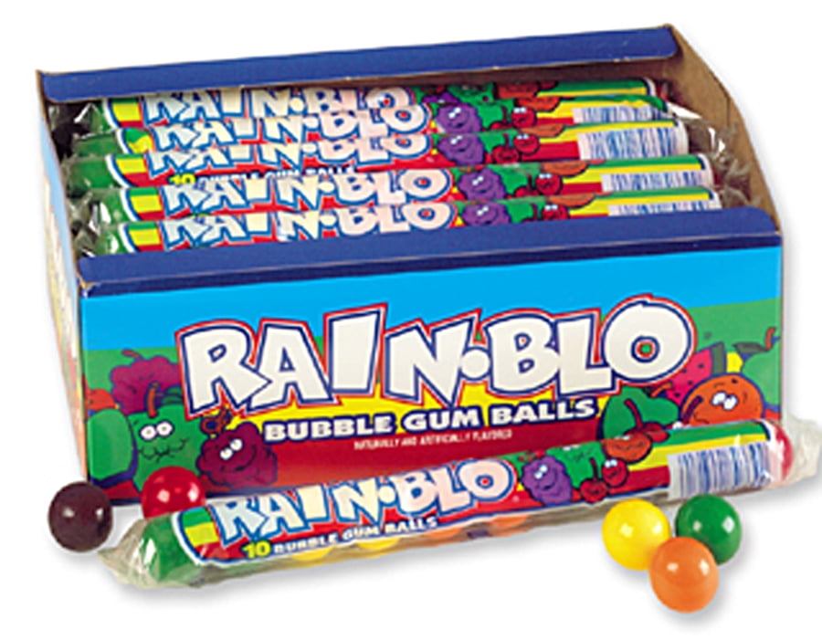 Rainblo Gumballs Bubble Gum, 1.7 Oz (24 Count)