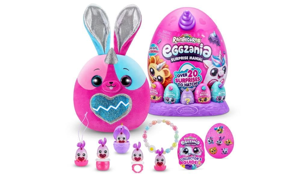 Rainbocorns Eggzania Frozencorn Mania Von ZURU - Plüschtier Zum Sammeln Mit 10 Überraschungen, Inkl. Magischem Herz & Accessoires - Für Mädchen Ab 3 Jahren