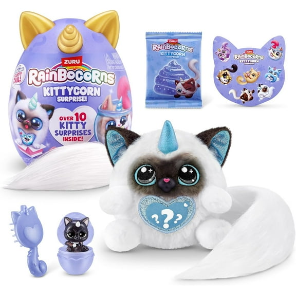 Rainbocorns Kittycorn Surprise Ragdoll Mystery Egg Plush (Over 10 Kitty Surprises Inside!)