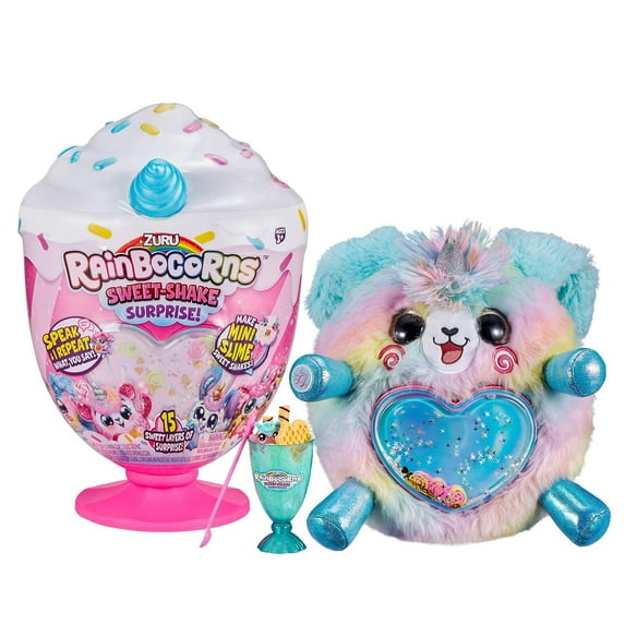 Rainbocorns Plush Sweet Shake Surprise (over 15 Surprise Included!) by ZURU - Puppy
