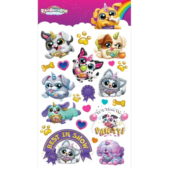 Rainbocorns stickers - Dog with Foil