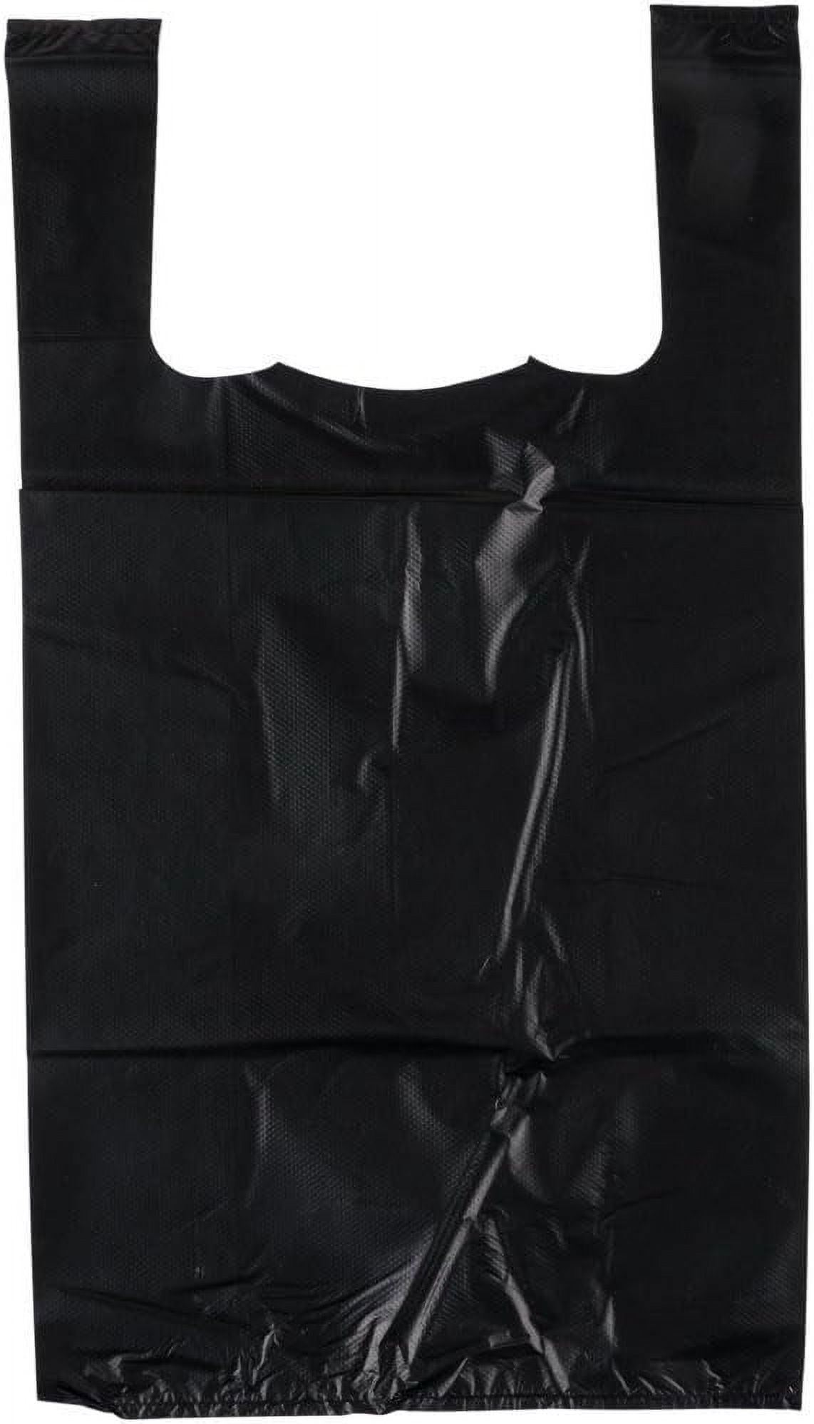 1000 Pack Yellow Plastic T-Shirt Shopping Bags 6x3x13 Inch 14 Micron - Small Retail Bags