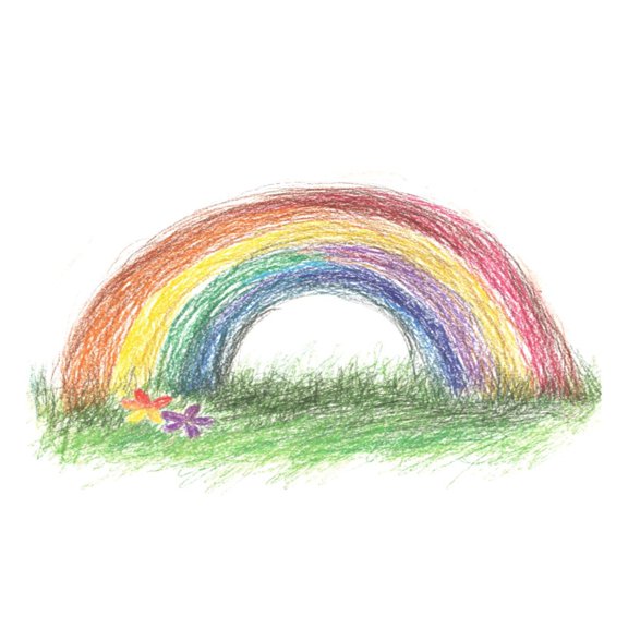Rainbow 12x18in Heat-Resistant Non-Slip Place Mat, Durable and Wrinkle-Resistant