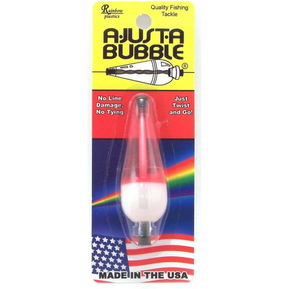 Double X Tackle A-Just-A-Bubble Fishing Float 1/4 oz Red and White